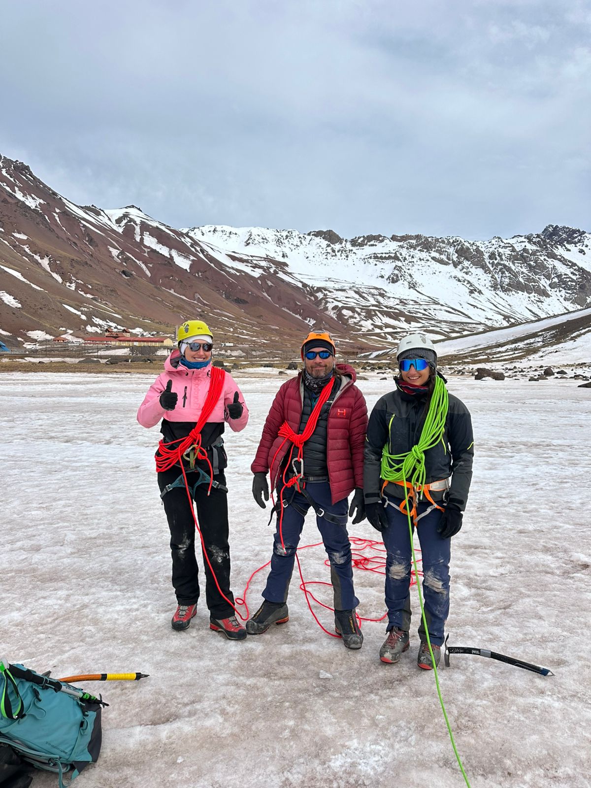 Grupo en el glaciar